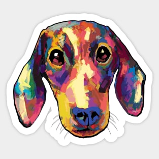 Dachshund dog tshirt Sticker